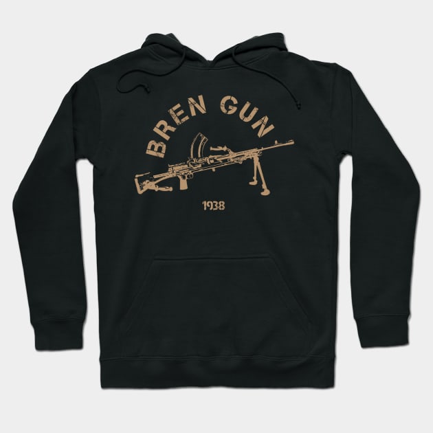 Bren Light Machine Gun | World War 2 Weapon Hoodie by Distant War